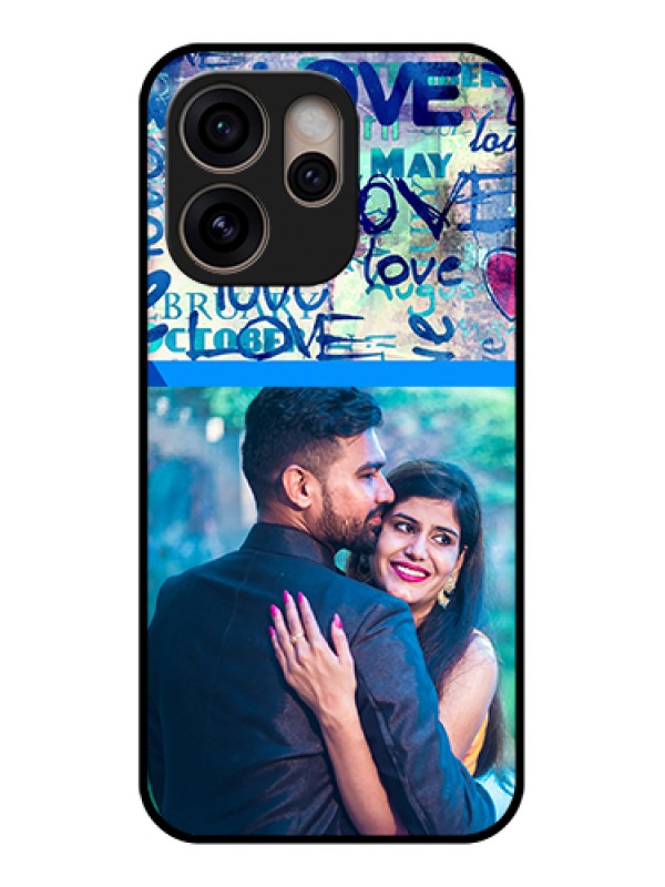 Custom Oppo Reno 15 Pro 5G Custom Glass Phone Case - Colorful Love Design