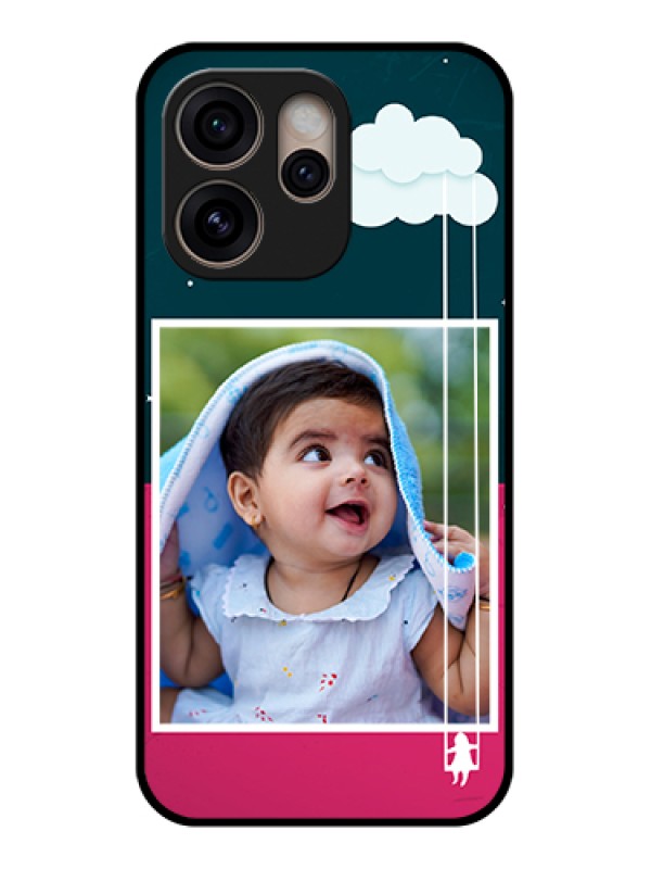 Custom Oppo Reno 15 Pro 5G Custom Glass Phone Case - Cute Girl With Cloud Design