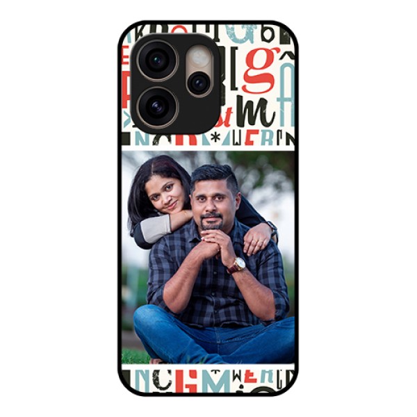 Oppo Reno 15 Pro 5G Custom Glass Phone Case - Alphabet Design