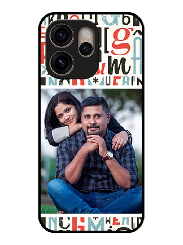 Custom Oppo Reno 15 Pro 5G Custom Glass Phone Case - Alphabet Design