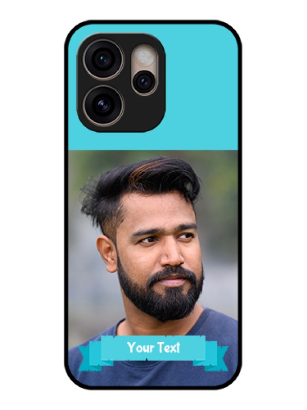 Custom Oppo Reno 15 Pro 5G Custom Glass Phone Case - Blue Color Design