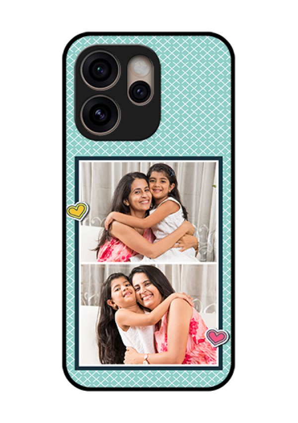 Oppo Reno 15 Pro 5G Custom Glass Phone Case - 2 Image Holder With Pattern Design