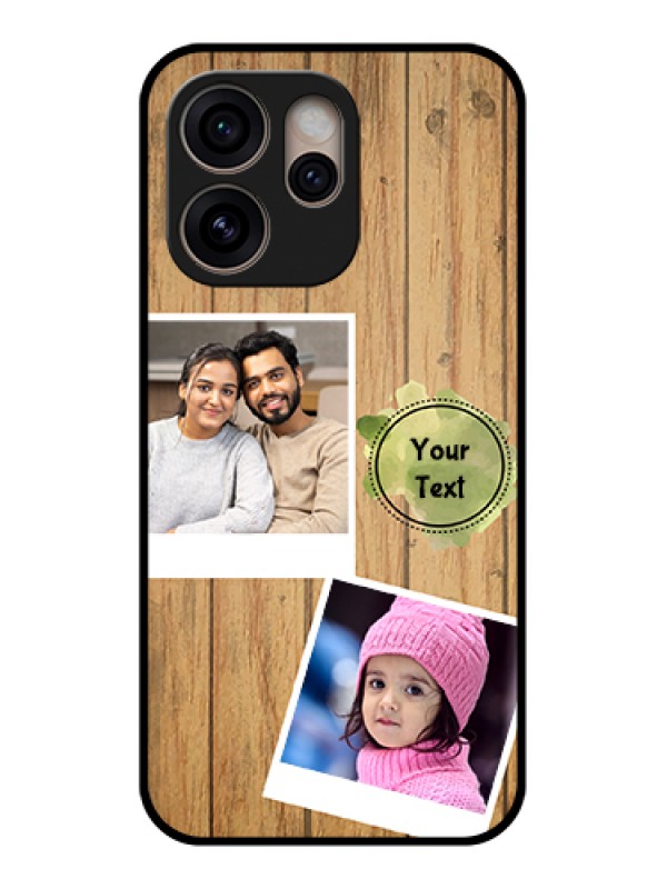 Custom Oppo Reno 15 Pro 5G Custom Glass Phone Case - Wooden Texture Design