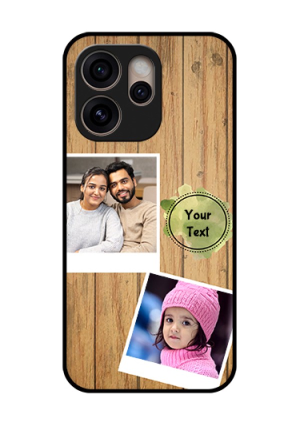 Oppo Reno 15 Pro 5G Custom Glass Phone Case - Wooden Texture Design