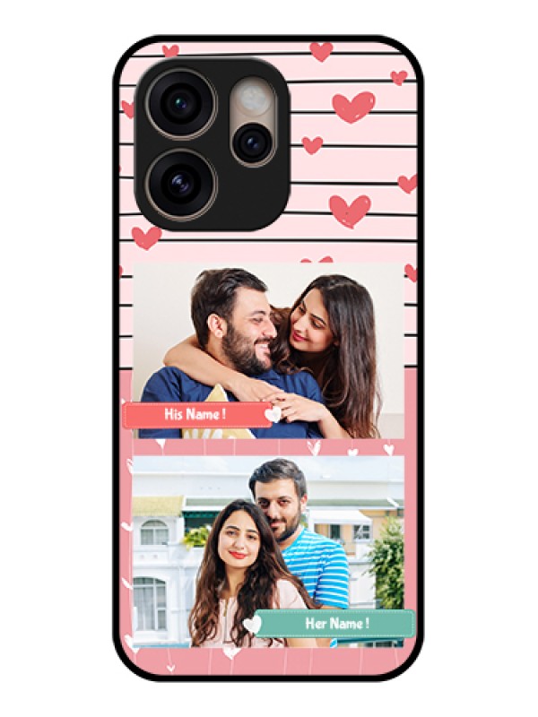 Custom Oppo Reno 15 Pro 5G Custom Glass Phone Case - Photo With Heart Design