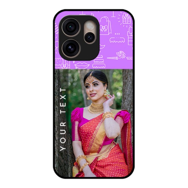 Oppo Reno 15 Pro 5G Custom Glass Phone Case - Birthday Icons Design