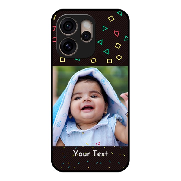 Oppo Reno 15 Pro 5G Custom Glass Phone Case - With Confetti Birthday Design Oppo Reno 15 Pro 5G Custom Glass Phone Case - With Confetti Birthday Design