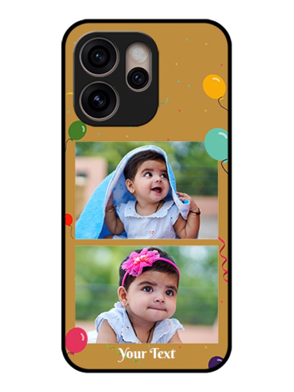 Custom Oppo Reno 15 Pro 5G Custom Glass Phone Case - Image Holder With Birthday Celebrations Design