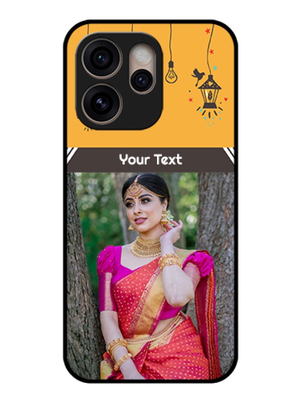 Custom Oppo Reno 15 Pro 5G Custom Glass Phone Case - With Family Picture And Icons