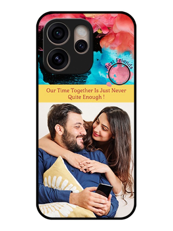 Custom Oppo Reno 15 Pro 5G Custom Glass Phone Case - Quote With Acrylic Painting Design