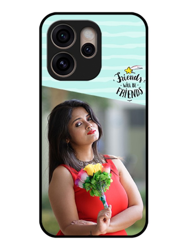 Custom Oppo Reno 15 Pro 5G Custom Glass Phone Case - Friends Picture Icon Design