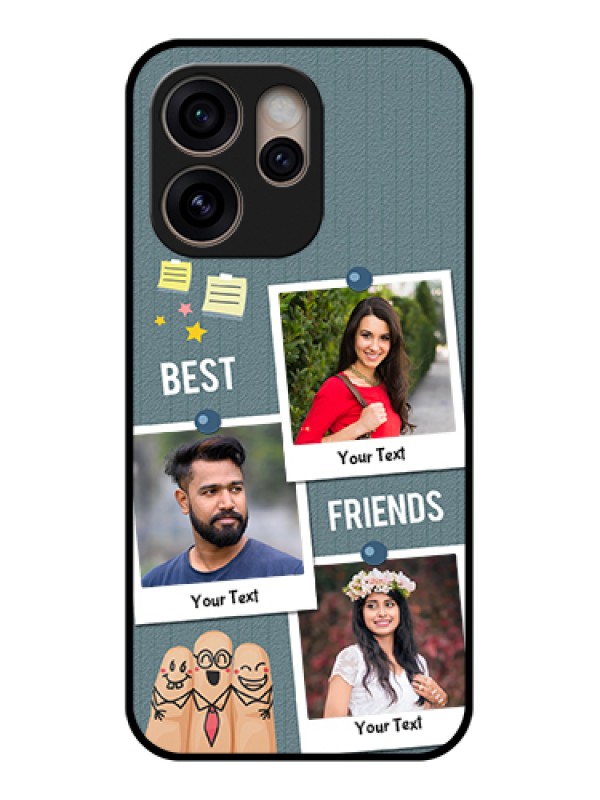 Custom Oppo Reno 15 Pro 5G Custom Glass Phone Case - Sticky Frames And Friendship Design