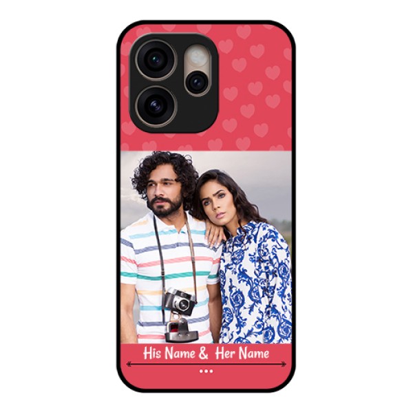 Oppo Reno 15 Pro 5G Custom Glass Phone Case - Simple Love Design