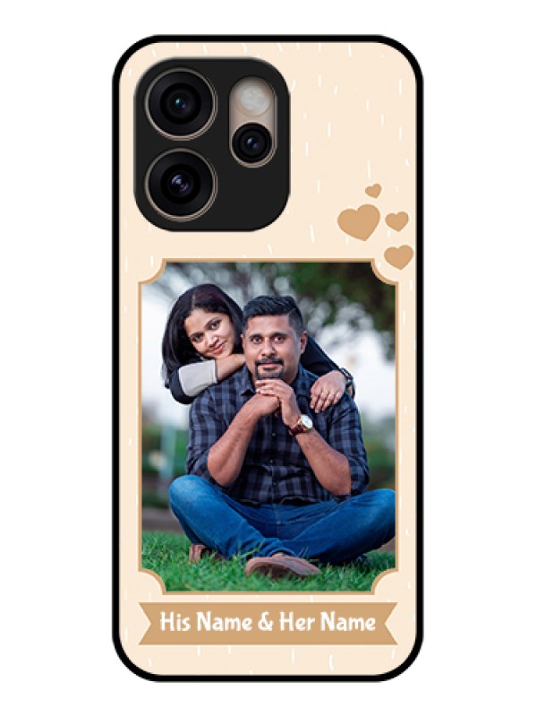 Custom Oppo Reno 15 Pro 5G Custom Glass Phone Case - With Confetti Love Design