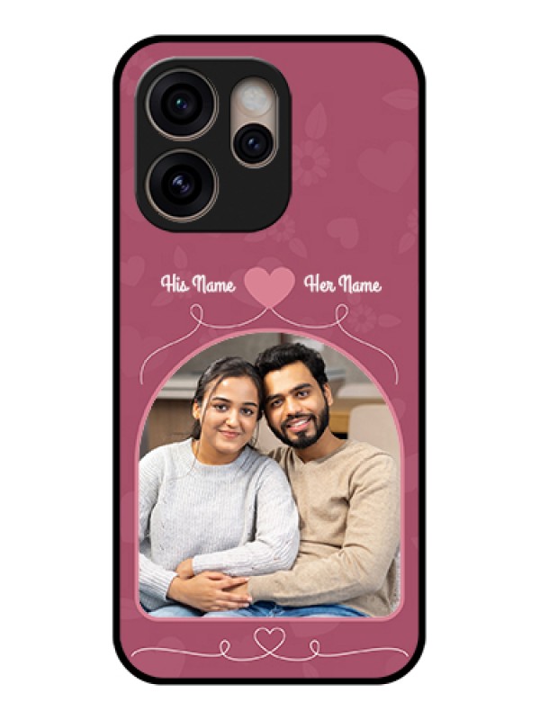 Custom Oppo Reno 15 Pro 5G Custom Glass Phone Case - Love Floral Design