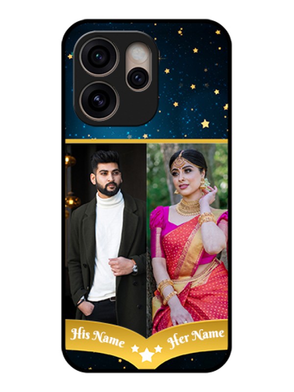 Custom Oppo Reno 15 Pro 5G Custom Glass Phone Case - Galaxy Stars Backdrop Design