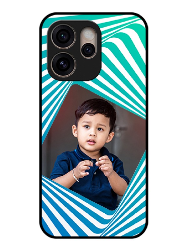 Custom Oppo Reno 15 Pro 5G Custom Glass Phone Case - Abstract Spiral Design