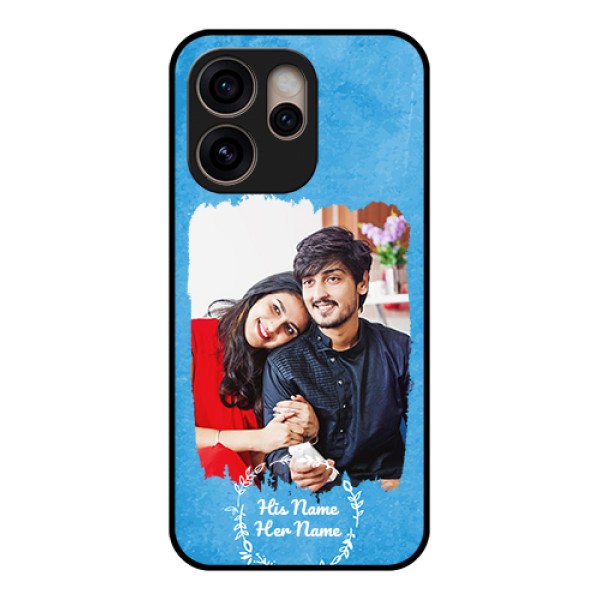Oppo Reno 15 Pro 5G Custom Glass Phone Case - Blue Color Vintage Design Oppo Reno 15 Pro 5G Custom Glass Phone Case - Blue Color Vintage Design