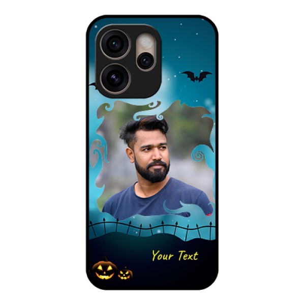 Oppo Reno 15 Pro 5G Custom Glass Phone Case - Halloween Frame Design