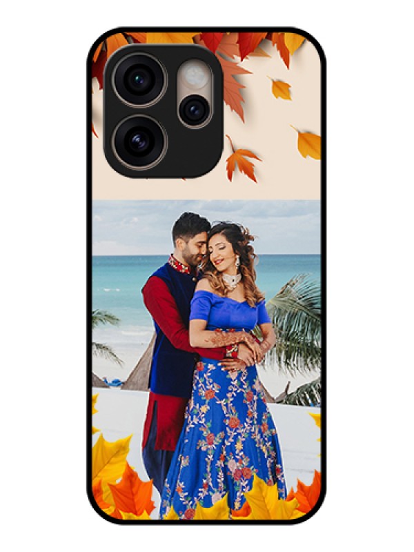 Custom Oppo Reno 15 Pro 5G Custom Glass Phone Case - Autumn Maple Leaves Design
