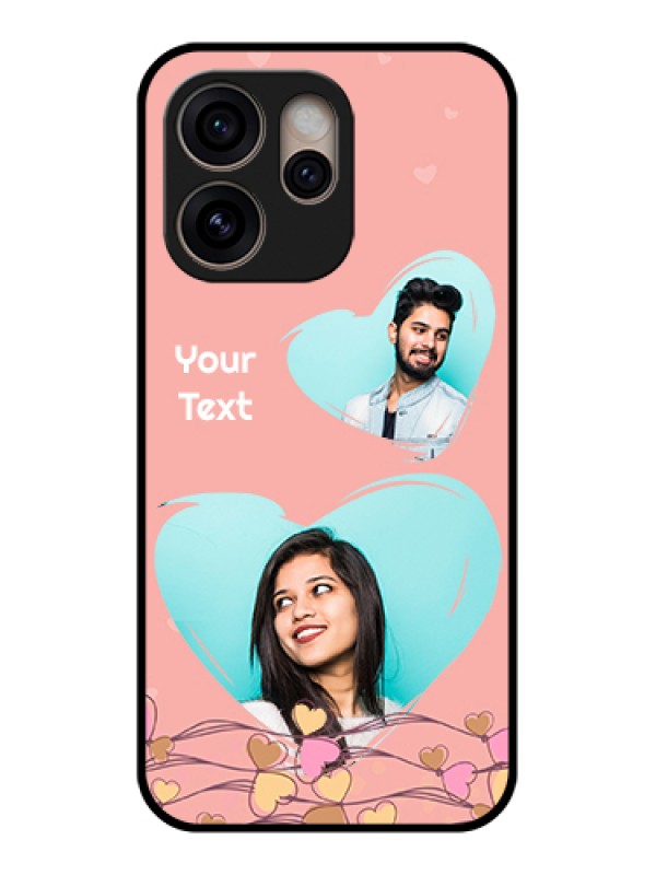 Custom Oppo Reno 15 Pro 5G Custom Glass Phone Case - Love Doodle Design