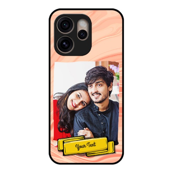 Oppo Reno 15 Pro 5G Custom Glass Phone Case - Marble Texture Design