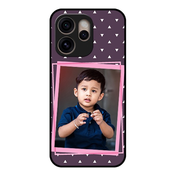 Oppo Reno 15 Pro 5G Custom Glass Phone Case - Triangle Pattern Dotted Design Oppo Reno 15 Pro 5G Custom Glass Phone Case - Triangle Pattern Dotted Design