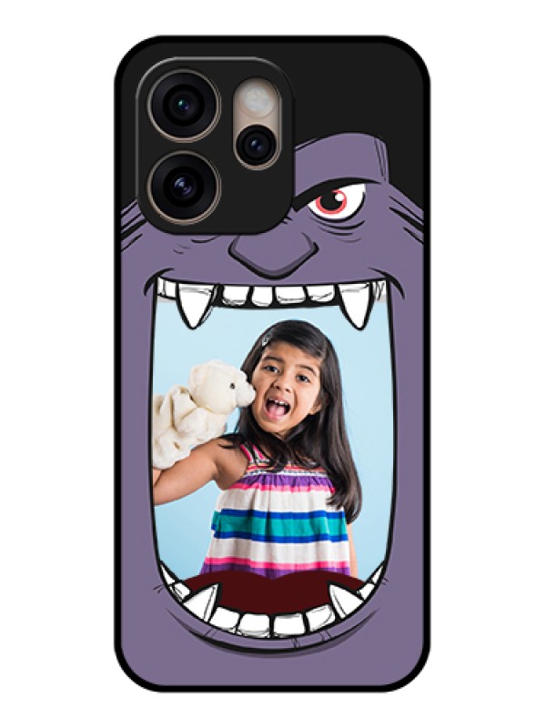 Custom Oppo Reno 15 Pro 5G Custom Glass Phone Case - Angry Monster Design