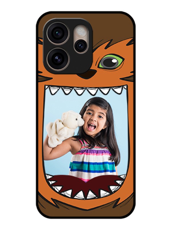 Custom Oppo Reno 15 Pro 5G Custom Glass Phone Case - Owl Monster Back Case Design