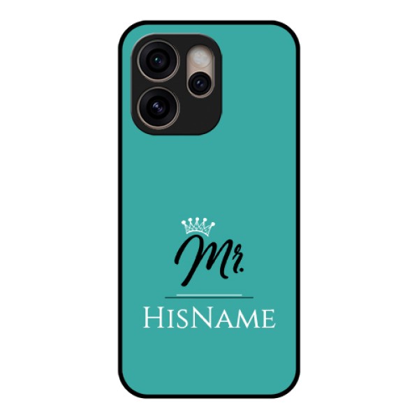 Oppo Reno 15 Pro 5G Custom Glass Phone Case - Mr With Name Design