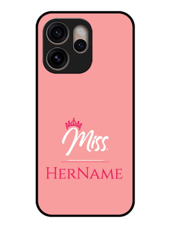Custom Oppo Reno 15 Pro 5G Custom Glass Phone Case - Mrs With Name Design