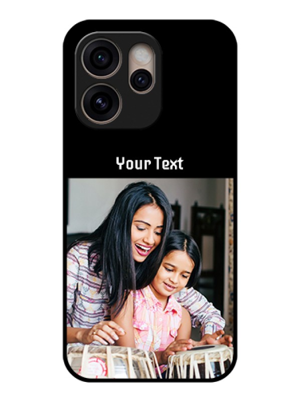 Custom Oppo Reno 15 Pro 5G Custom Glass Phone Case - Photo With Name Design