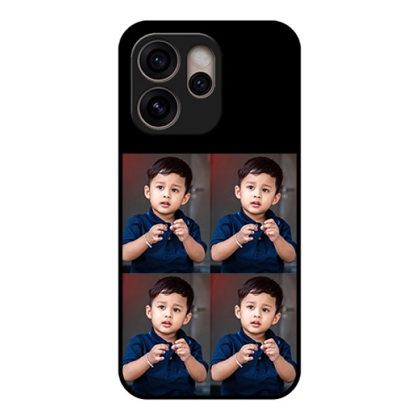 Oppo Reno 15 Pro 5G Custom Glass Phone Case - 4 Image Holder Design