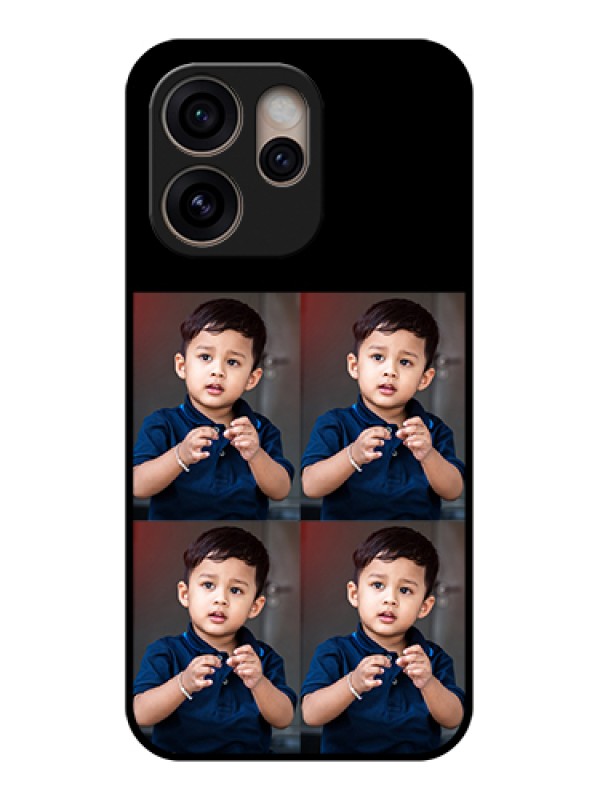 Custom Oppo Reno 15 Pro 5G Custom Glass Phone Case - 4 Image Holder Design