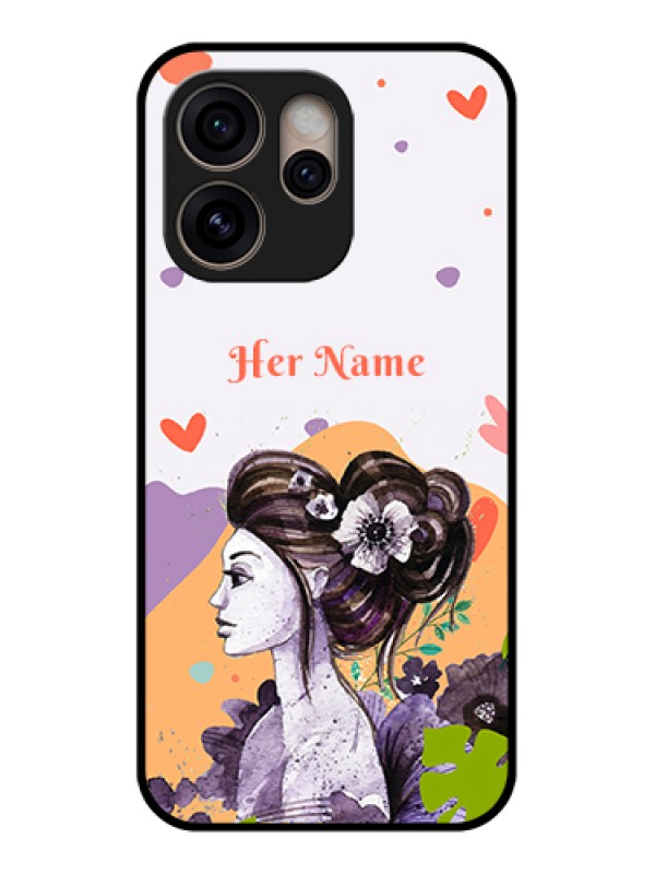Custom Oppo Reno 15 Pro 5G Custom Glass Phone Case - Woman And Nature Design