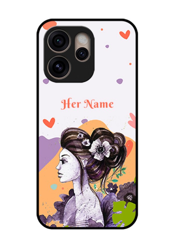 Oppo Reno 15 Pro 5G Custom Glass Phone Case - Woman And Nature Design