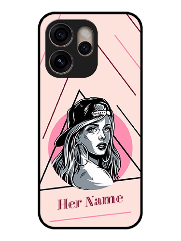 Custom Oppo Reno 15 Pro 5G Custom Glass Phone Case - Rockstar Girl Design