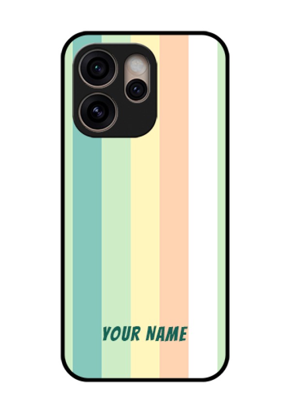 Oppo Reno 15 Pro 5G Custom Glass Phone Case - Multi - Colour Stripes Design
