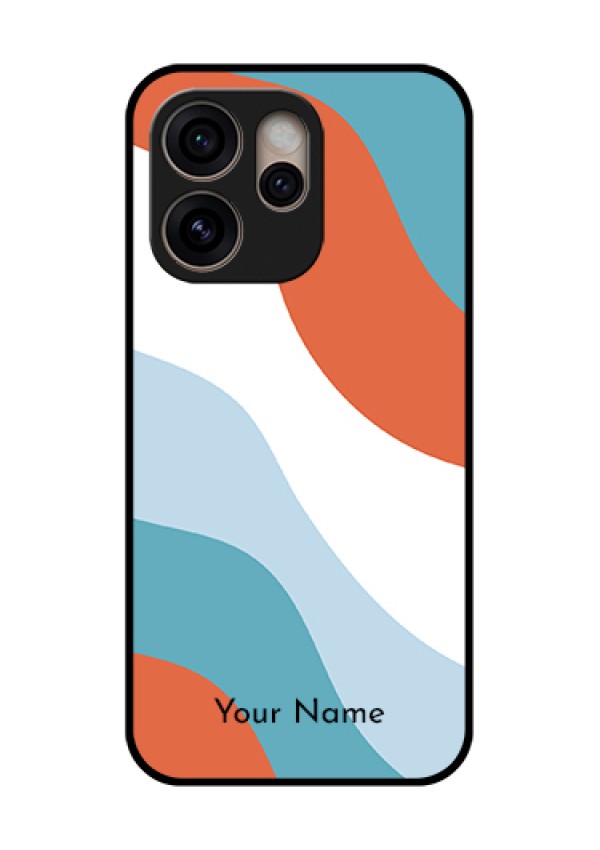 Oppo Reno 15 Pro 5G Custom Glass Phone Case - Coloured Waves Design