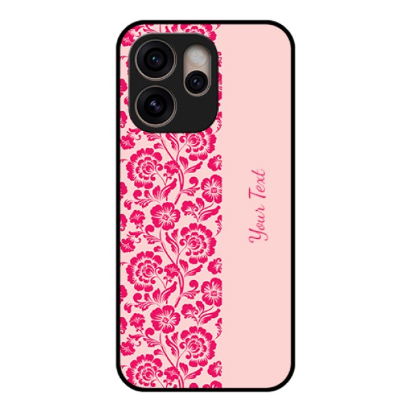 Oppo Reno 15 Pro 5G Custom Glass Phone Case - Attractive Floral Pattern Design