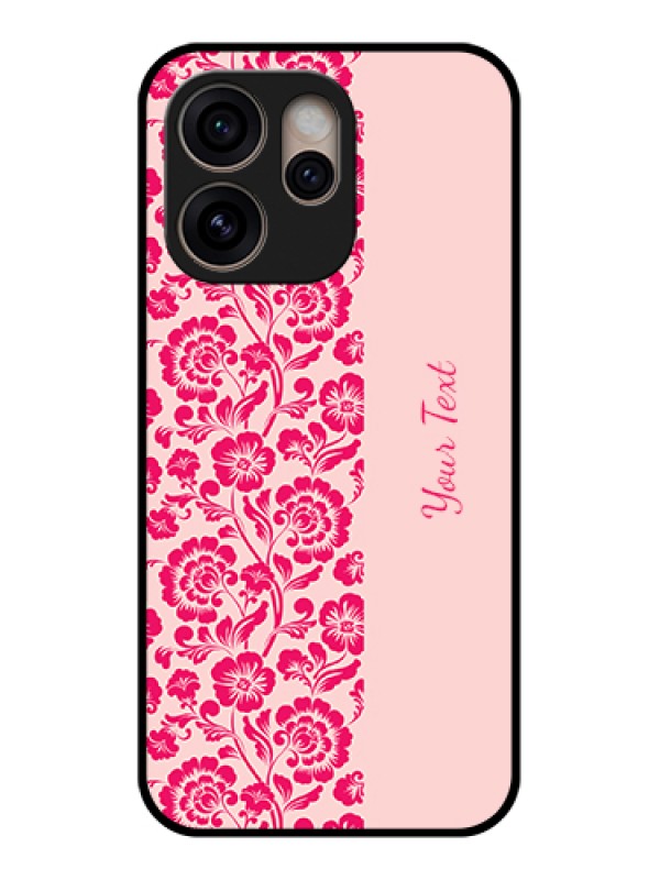 Custom Oppo Reno 15 Pro 5G Custom Glass Phone Case - Attractive Floral Pattern Design