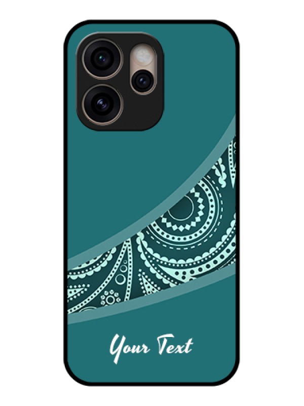 Custom Oppo Reno 15 Pro 5G Custom Glass Phone Case - Semi Visible Floral Design