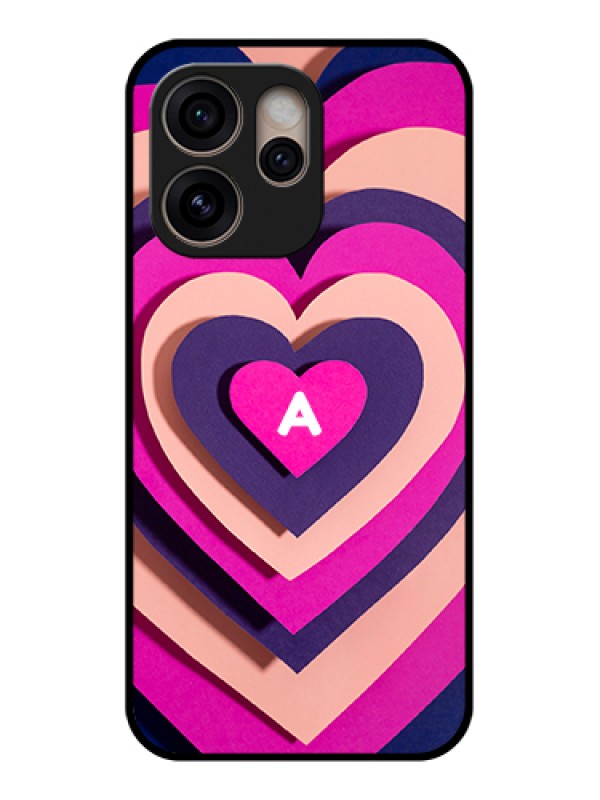 Custom Oppo Reno 15 Pro 5G Custom Glass Phone Case - Cute Heart Pattern Design
