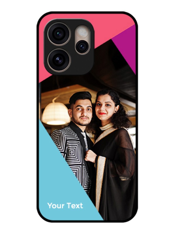 Custom Oppo Reno 15 Pro 5G Custom Glass Phone Case - Stacked Triple Colour Design