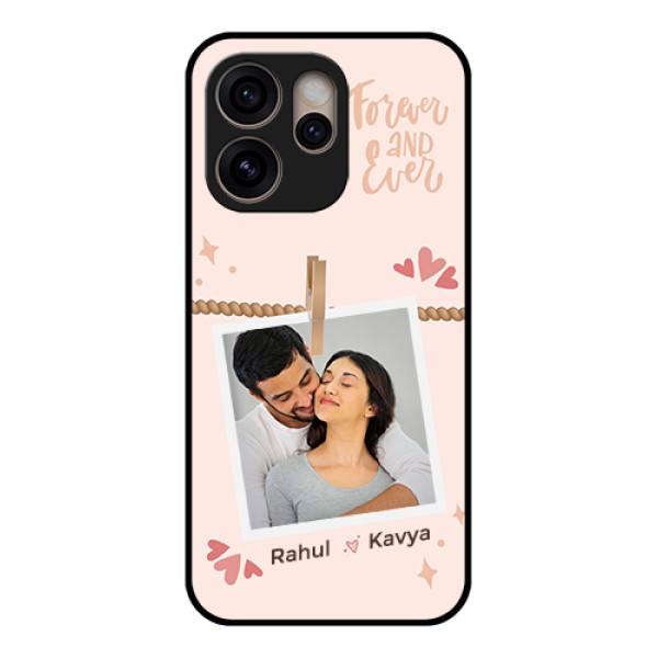 Oppo Reno 15 Pro 5G Custom Glass Phone Case - Forever And Ever Love Design Oppo Reno 15 Pro 5G Custom Glass Phone Case - Forever And Ever Love Design