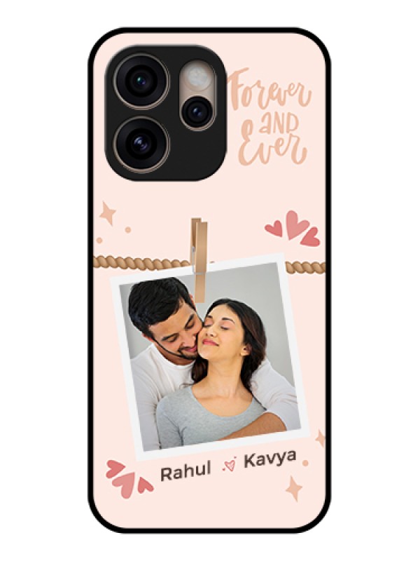 Custom Oppo Reno 15 Pro 5G Custom Glass Phone Case - Forever And Ever Love Design