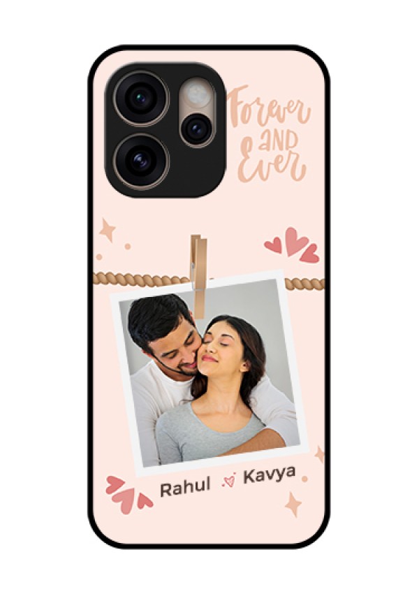 Oppo Reno 15 Pro 5G Custom Glass Phone Case - Forever And Ever Love Design