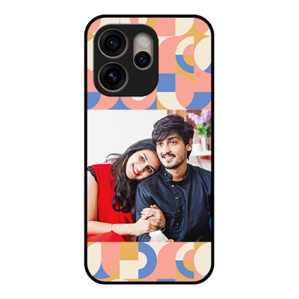 Oppo Reno 15 Pro 5G Custom Glass Phone Case - Semi - Circle Maze Pattern Design Oppo Reno 15 Pro 5G Custom Glass Phone Case - Semi - Circle Maze Pattern Design
