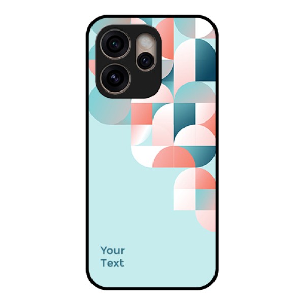 Oppo Reno 15 Pro 5G Custom Glass Phone Case - Stylish Semi - Circle Pattern Design