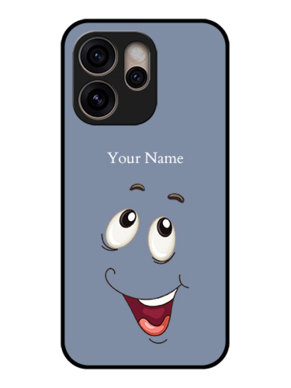 Custom Oppo Reno 15 Pro 5G Custom Glass Phone Case - Laughing Cartoon Face Design